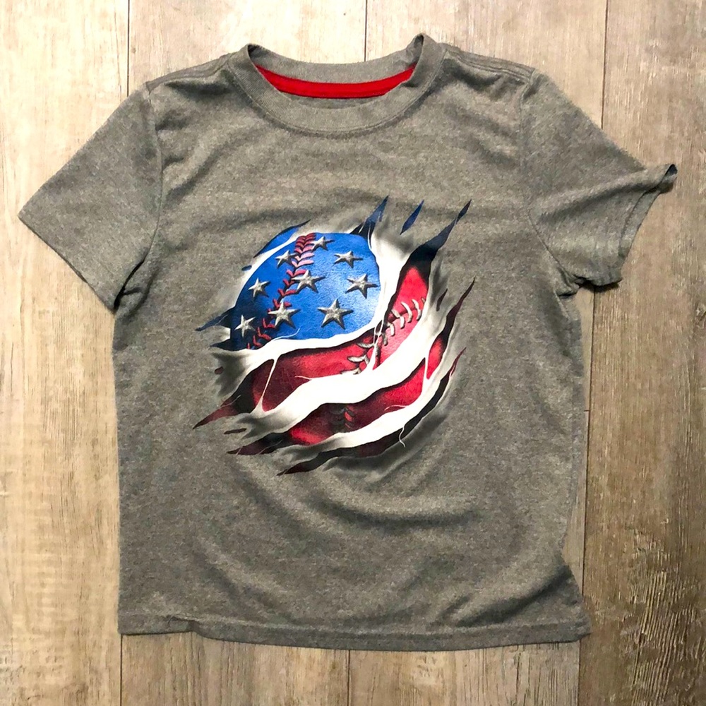 Boys American baseball shirt